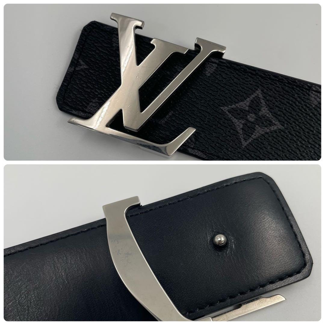 【✨美品】 ルイヴィトン ベルト サンチュール エクリプス LVイニシャル ロゴ
