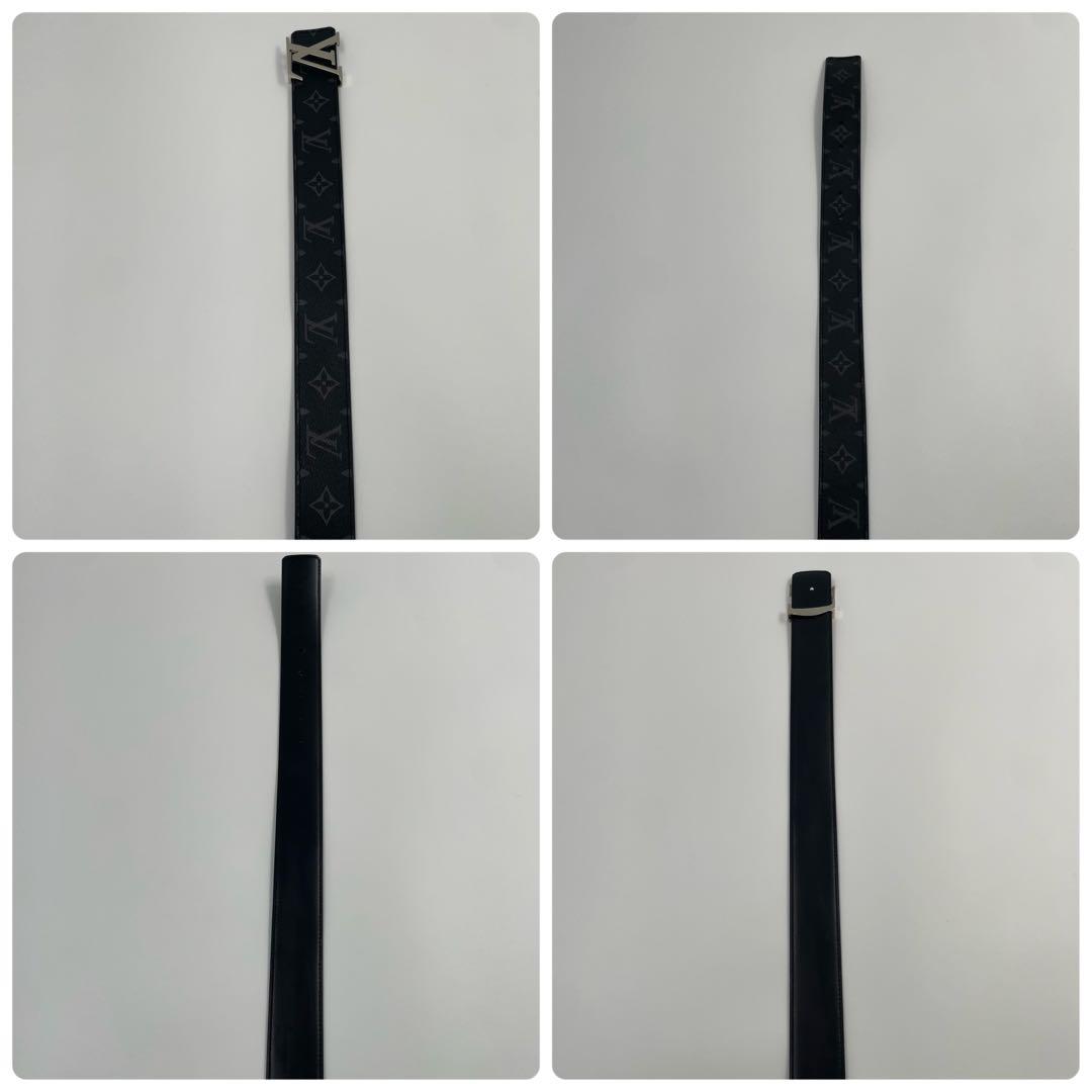 【✨美品】 ルイヴィトン ベルト サンチュール エクリプス LVイニシャル ロゴ