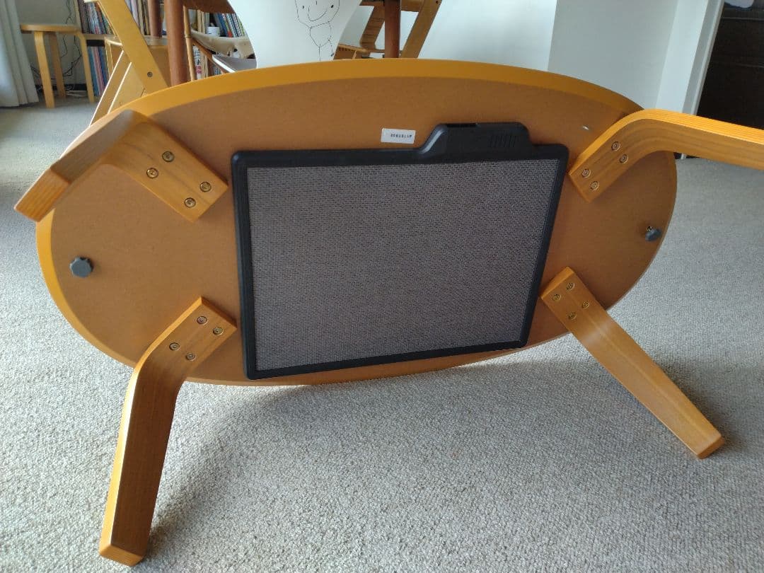 【美品】MUJI無印良品 タモ材こたつ110cm布団セット/ローテーブル机/座卓