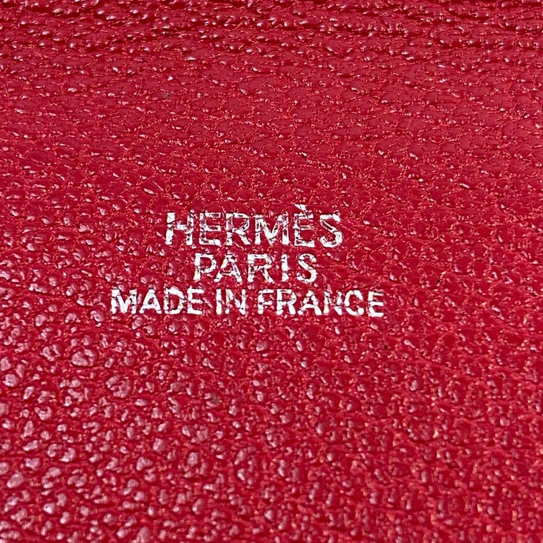 正規品☆エルメス　シェーブルレッド カードケース マルチケース