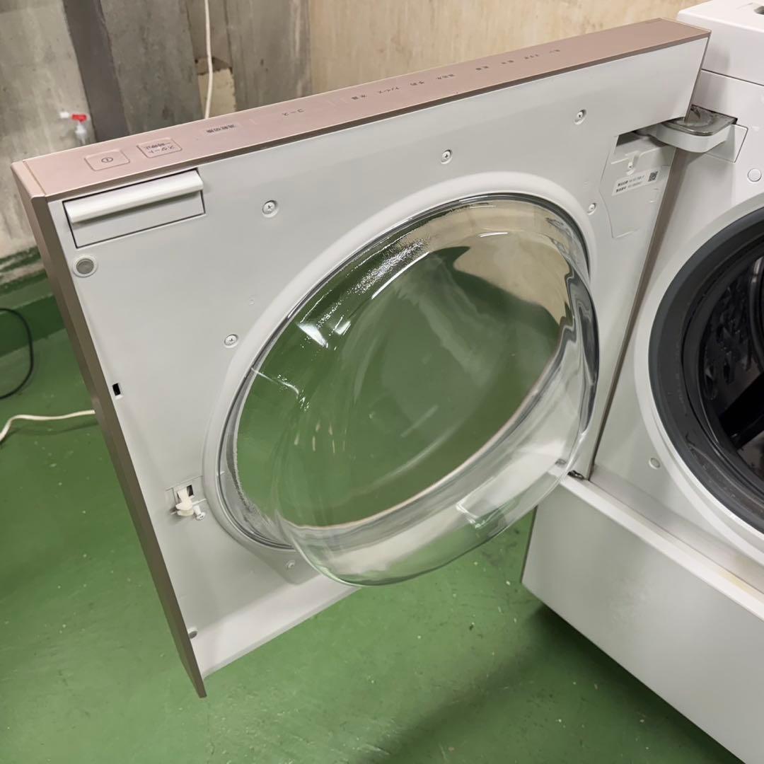 117パナソニックドラム式洗濯機　乾燥付き10/5キロ　小型　一人暮らし　左開き