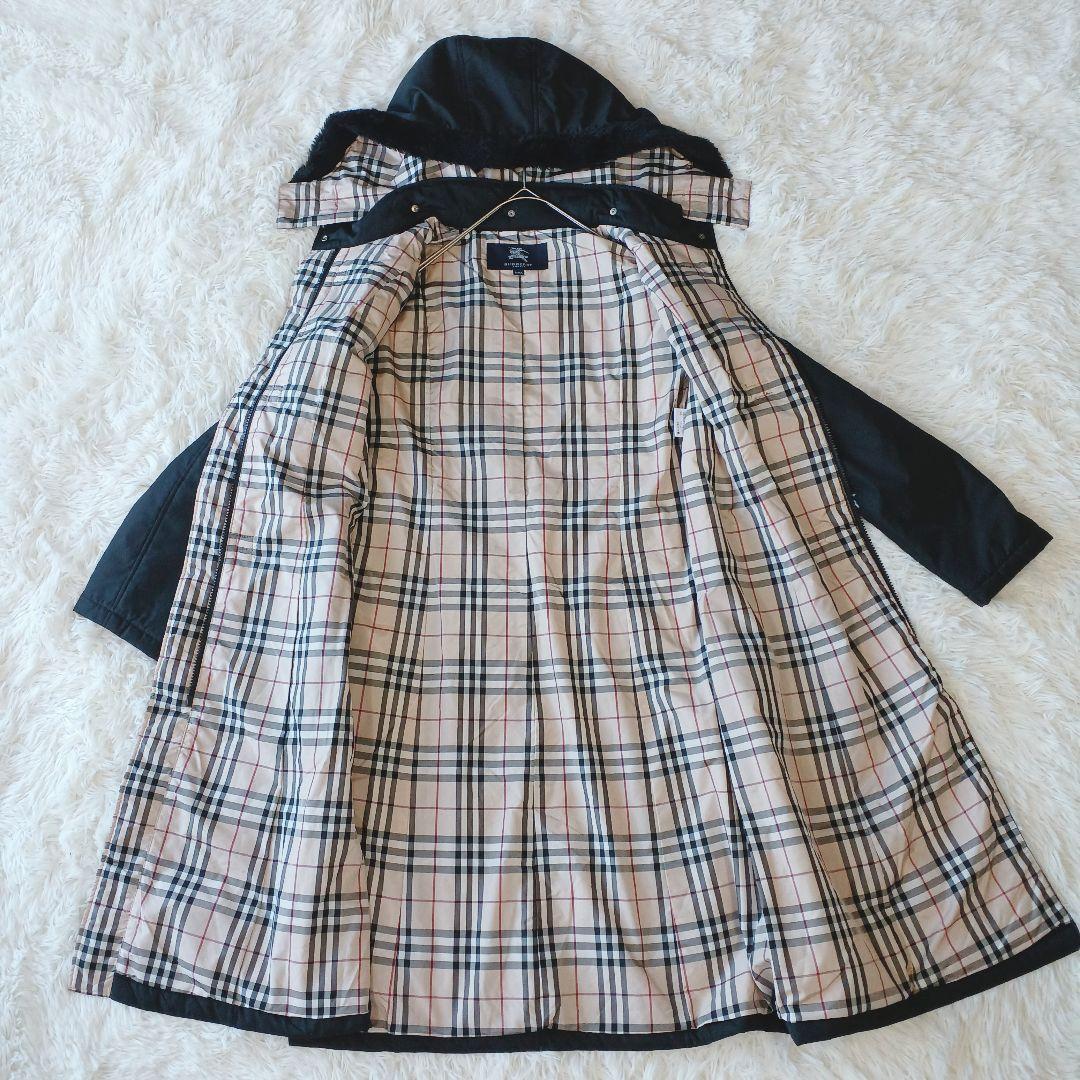 美品☆バーバリーロンドン ステンカラーコートノバチェック 160