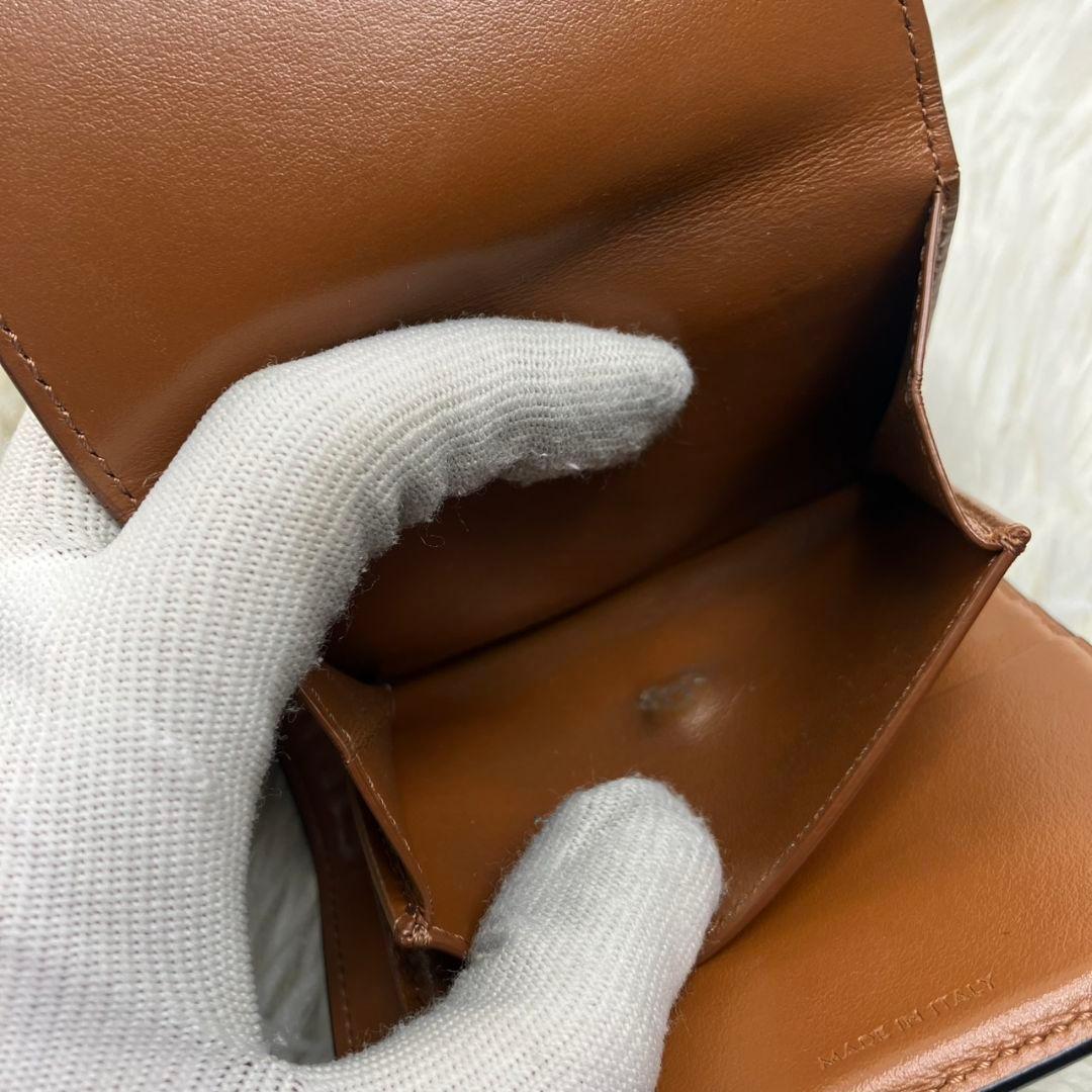 【美品✨人気】セリーヌ 折り財布 トリオンフキャンバス スモールストラップ