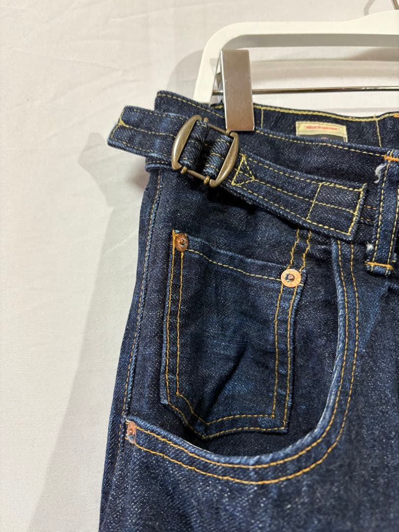 桃太郎ジーンズ ワイドデニムパンツ