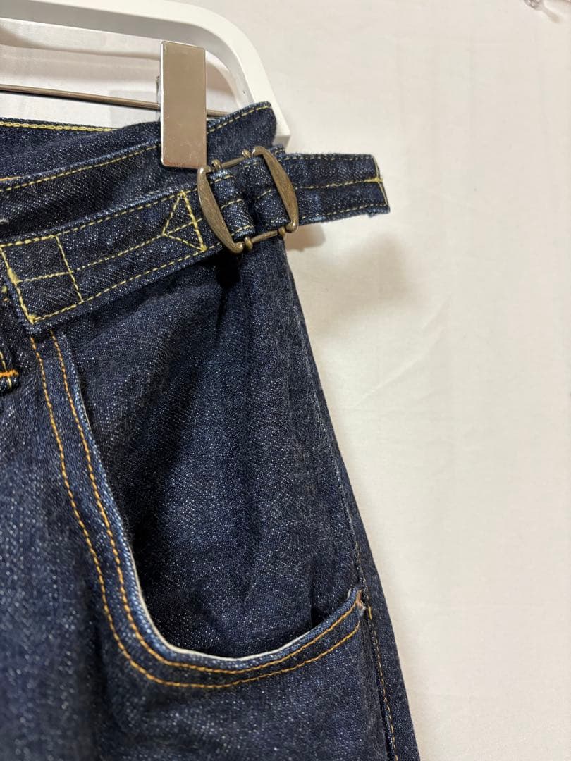 桃太郎ジーンズ ワイドデニムパンツ