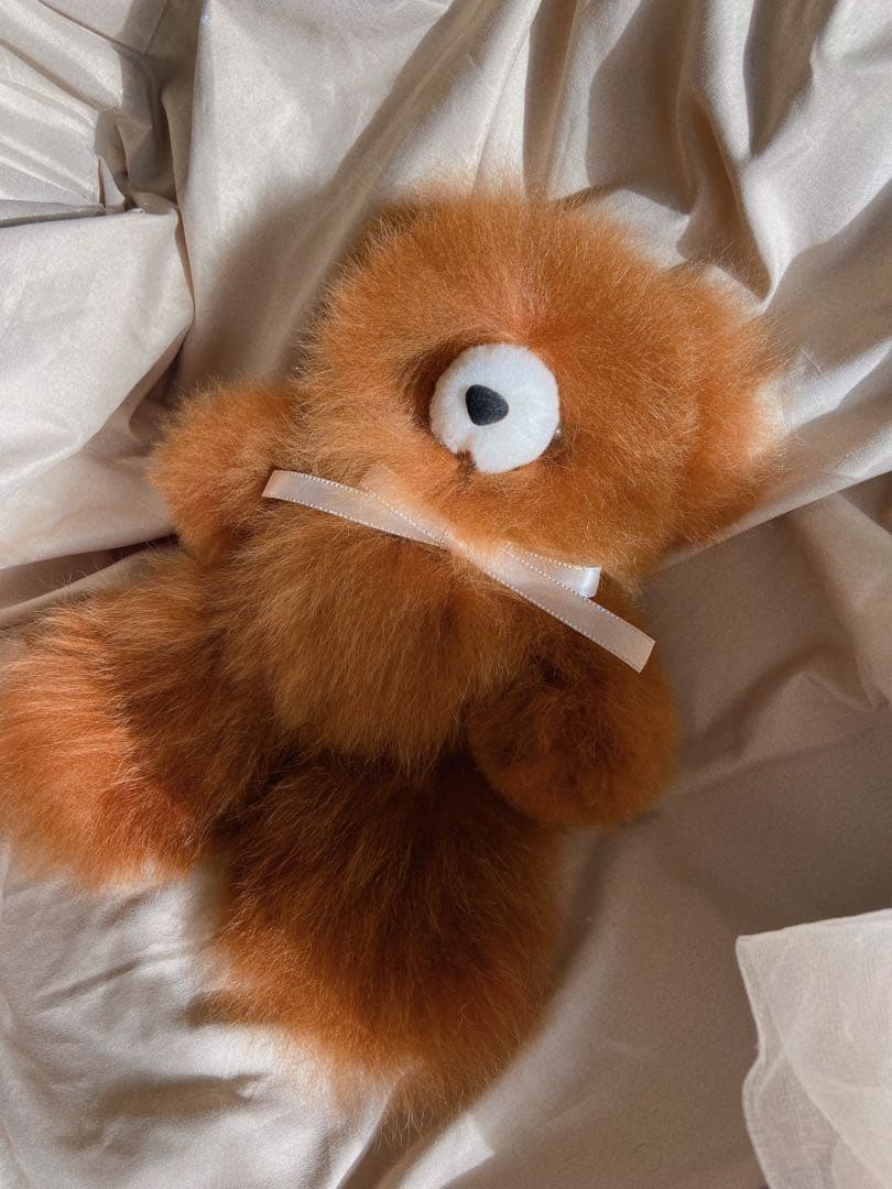 ふわふわアルパカテディベア (ペルー直輸入) ココア