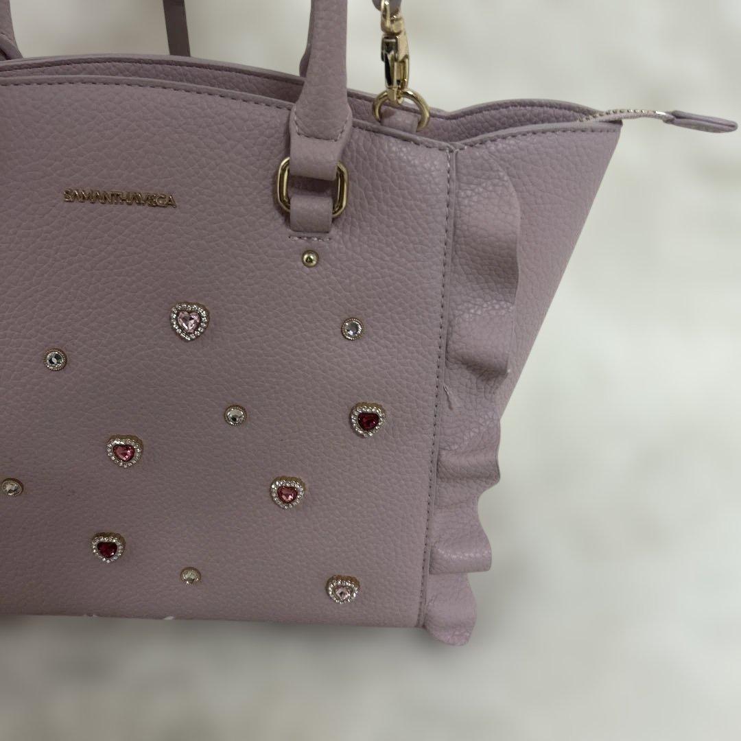 【美品】SAMANTHAVEGA 2way ビジューフラッター 小　ハート