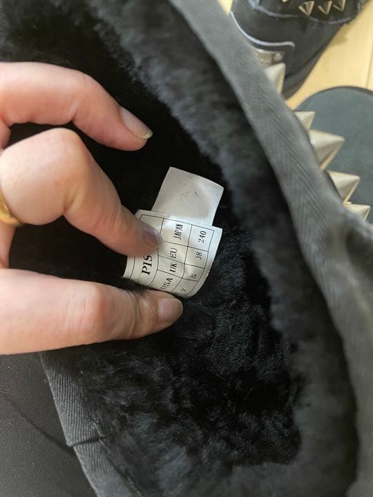 LAセレブ着用　ピストル シープスキンブーツ　24cm