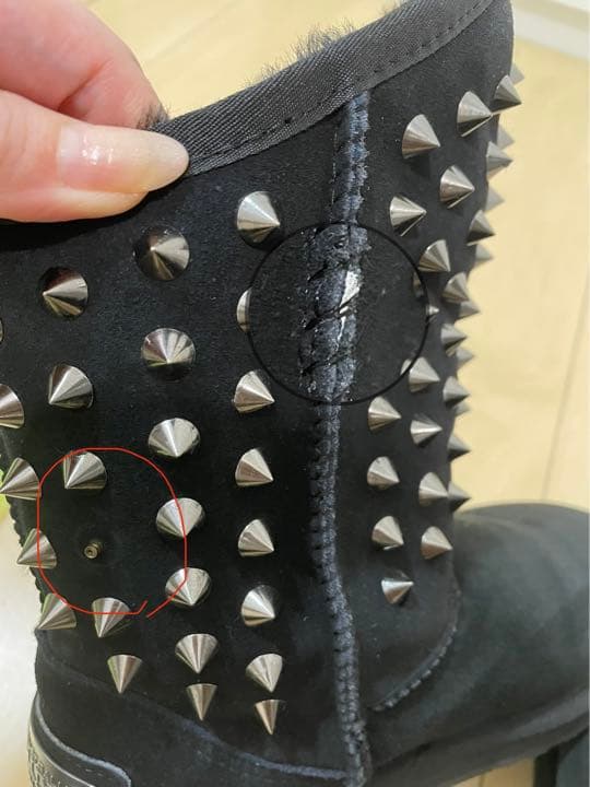 LAセレブ着用　ピストル シープスキンブーツ　24cm