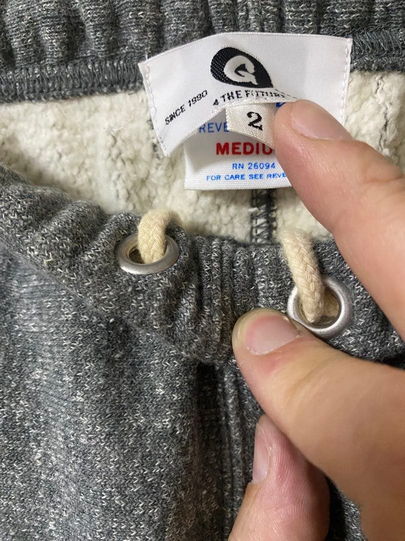 グッドイナフ×チャンピオン/リヴァースウィーブ霜降りグレーセットアップ　M