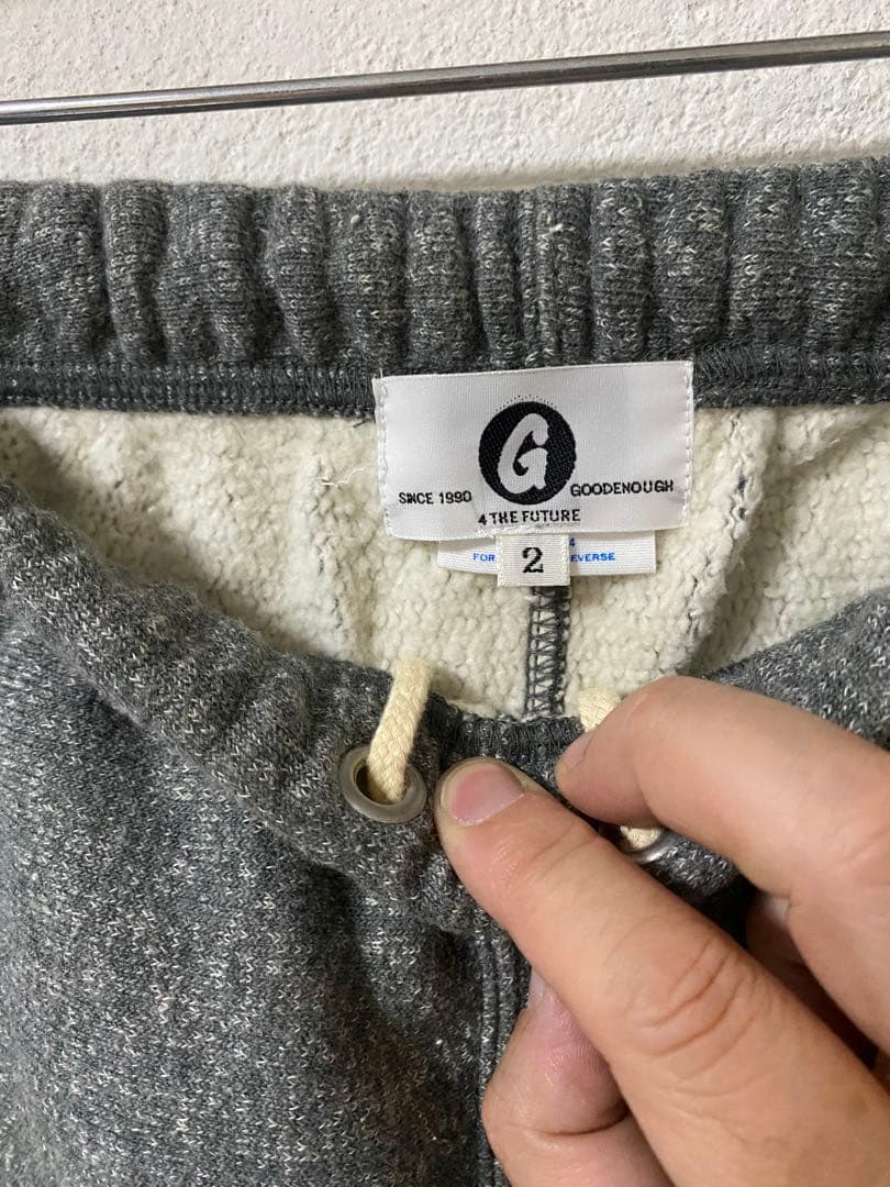 グッドイナフ×チャンピオン/リヴァースウィーブ霜降りグレーセットアップ　M
