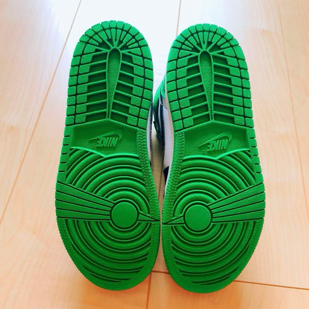 最終値下げNike ハイカットスニーカー ホワイト/ブラック/グリーン　20cm