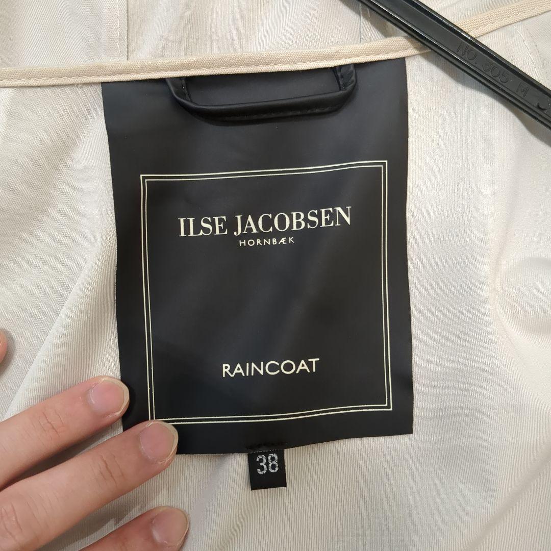 ILSE JACOBSEN ブラックレインコート38