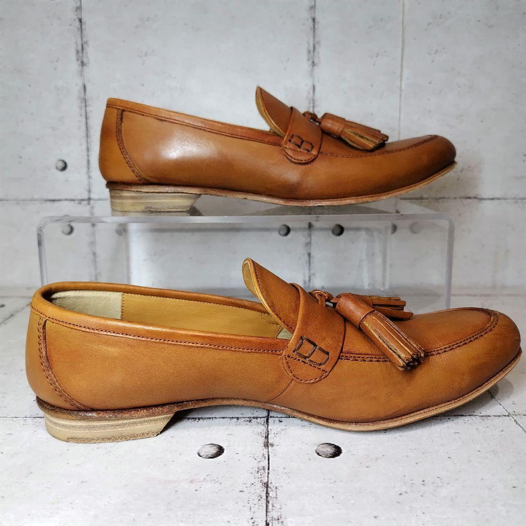 美品 chausser ショセ タッセルローファー 23.5 キャメル 日本製