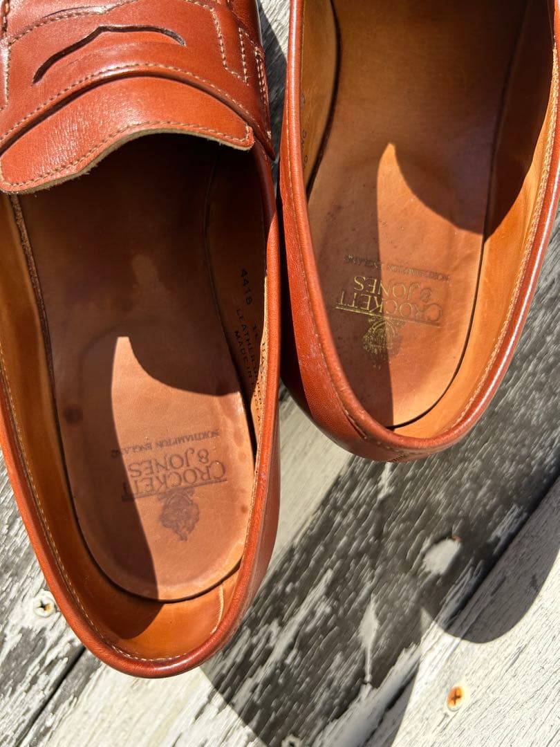 Crockett & Jones レディース ブラウンローファー イギリス製