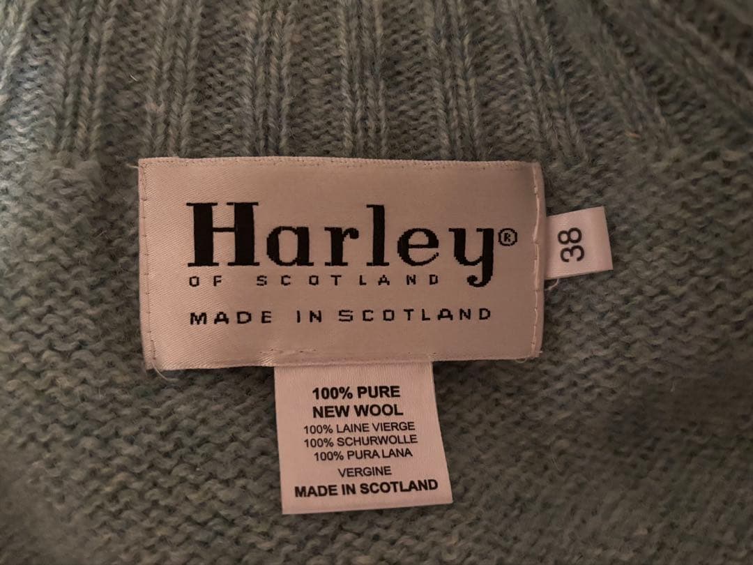 ハーレーオブスコットランド　オパール（ファウナ）タートルネックセーター　38