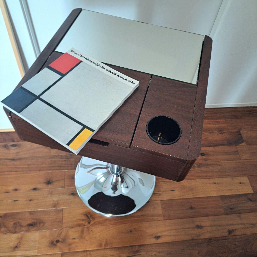 ヴィンテージ　ドレッサー　昭和レトロ　ミッドセンチュリー　スペースエイジ　茶色