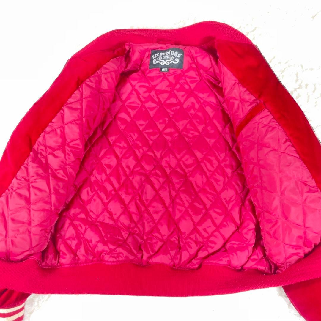 recordings K's FACTORY レコーディング スカジャンF 赤