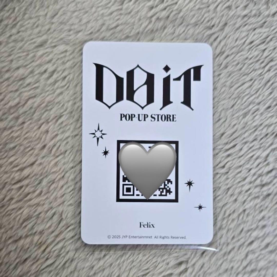 スキズ フィリックス リアルタッチ　QRトレカ DOIT 本国ポップアップ特典