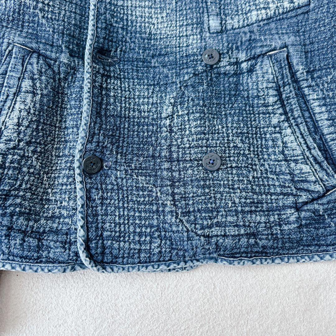 稀少XL ✨ポータークラシック 刺し子 ダブルジャケット　インディゴブルー
