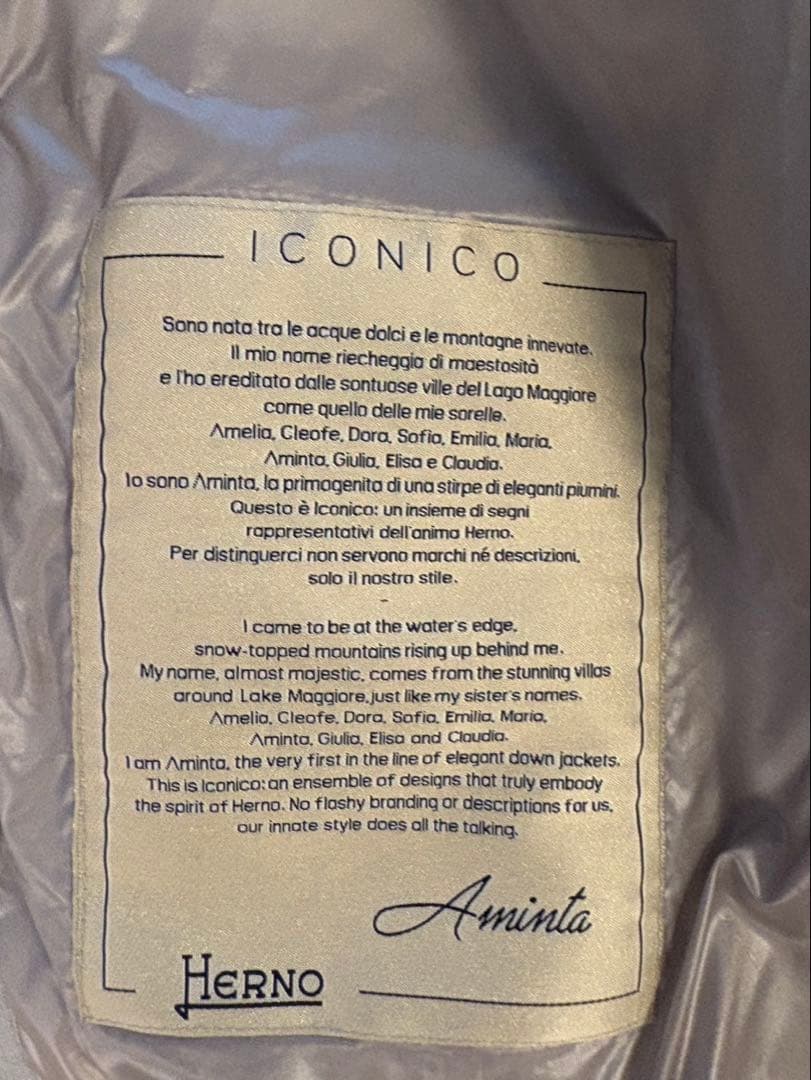 HERNO ICONICO ヘルノ AMINTA アミンタ ダウンジャケット44