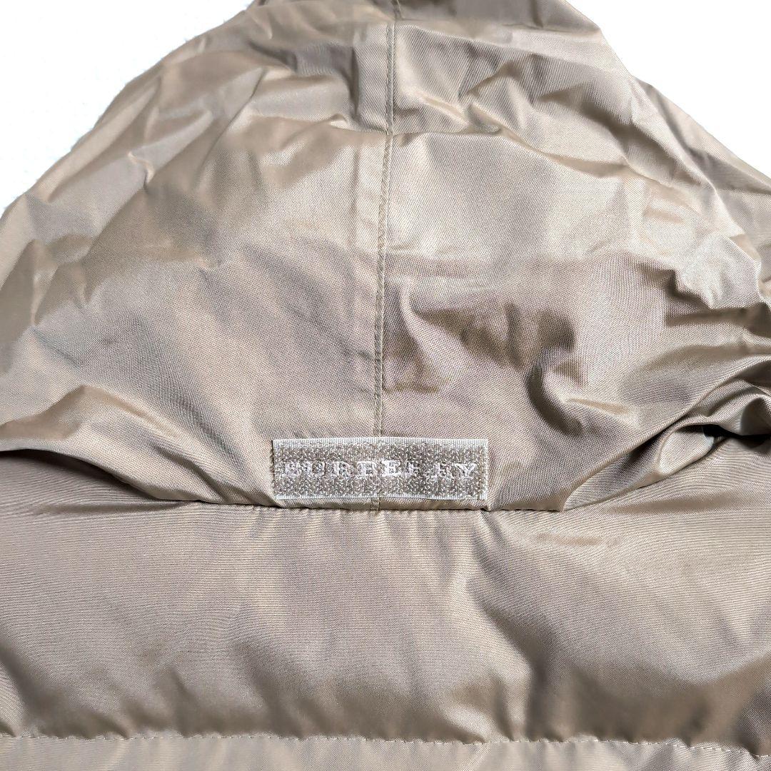 eu12 BURBERRY ベージュ ダウンジャケット　ノバチェック XL相当