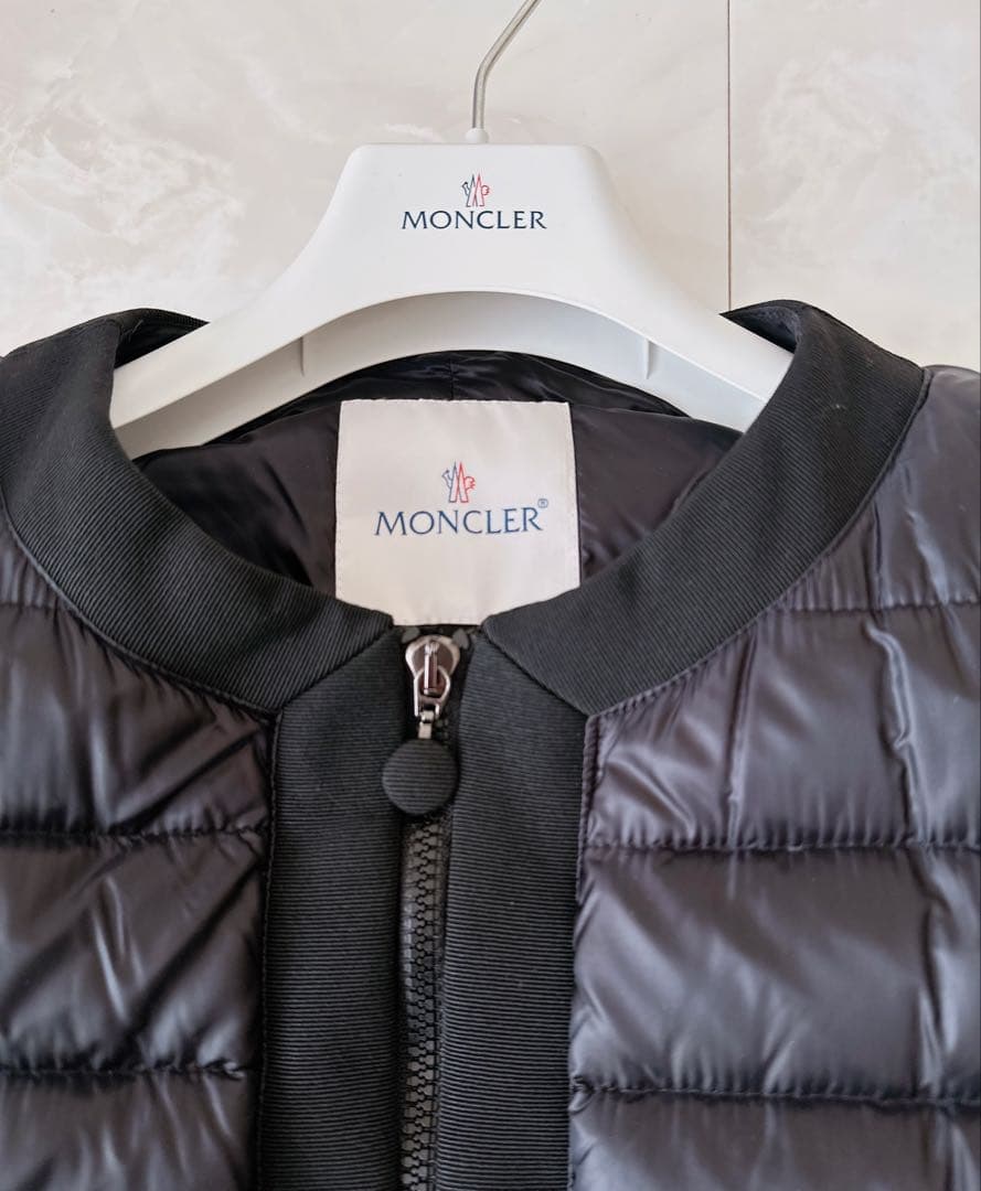 MONCLER モンクレール ノーカラー ダウンジャケット 黒 2