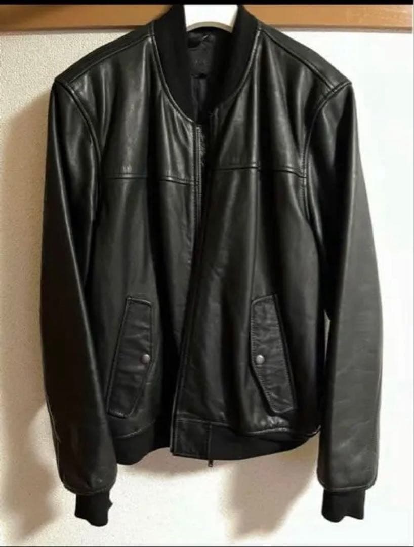 OLD GAP レザージャケット 牛革 Lサイズ　短丈90s ボンバージャケット