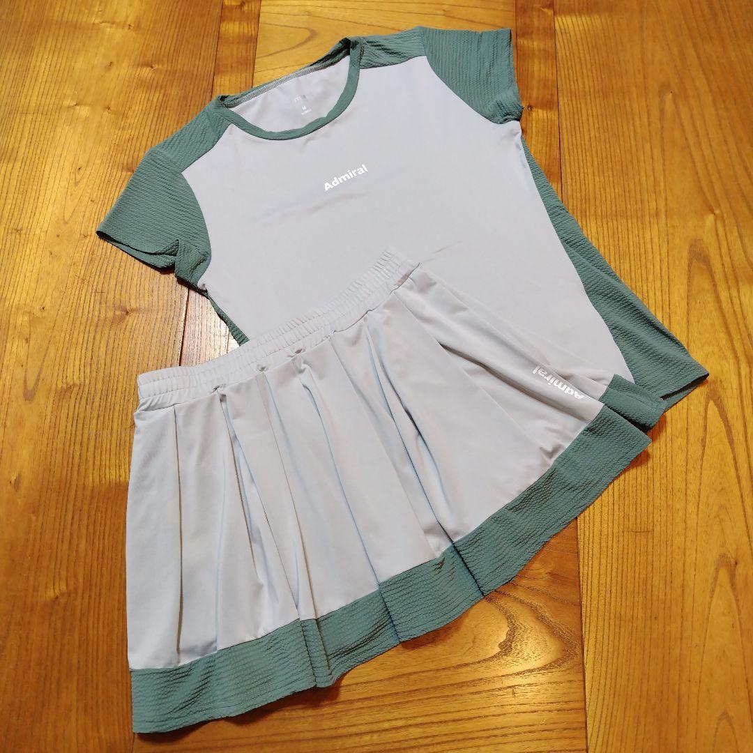 Admiral テニスウェア 上下　シャツМ、スコートLセット