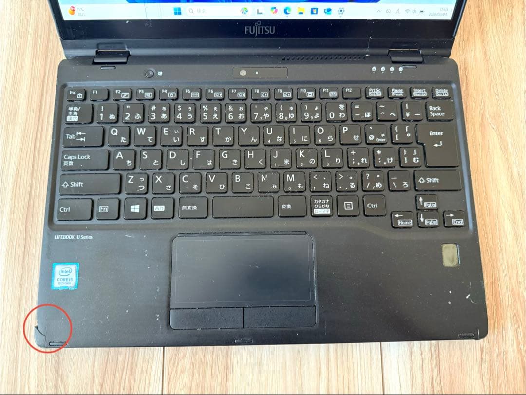 タッチパネル LIFEBOOK U939X/A Win11/office21付