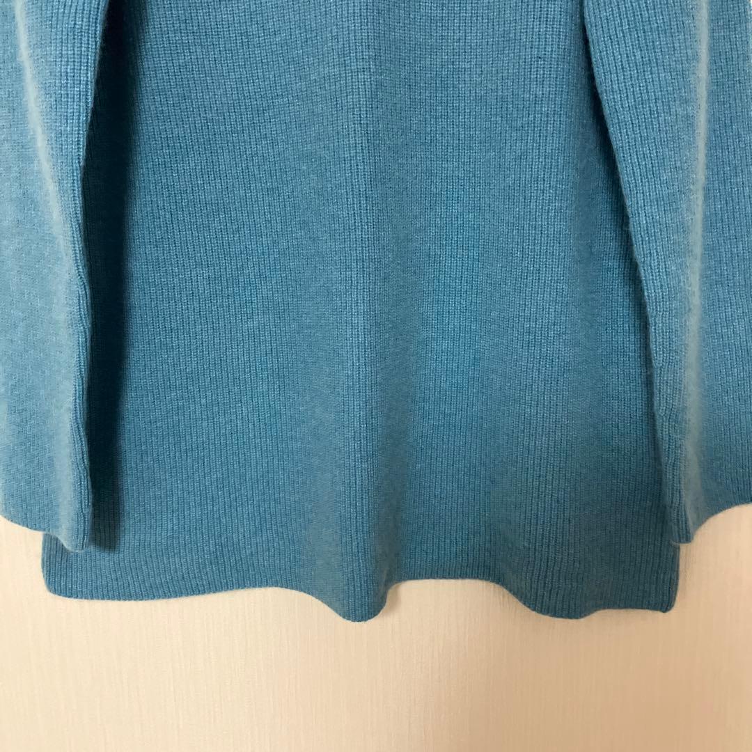 ル*ル様 未使用★クリスチャンオジャール★超高級カシミヤ100ニット9号ブルー
