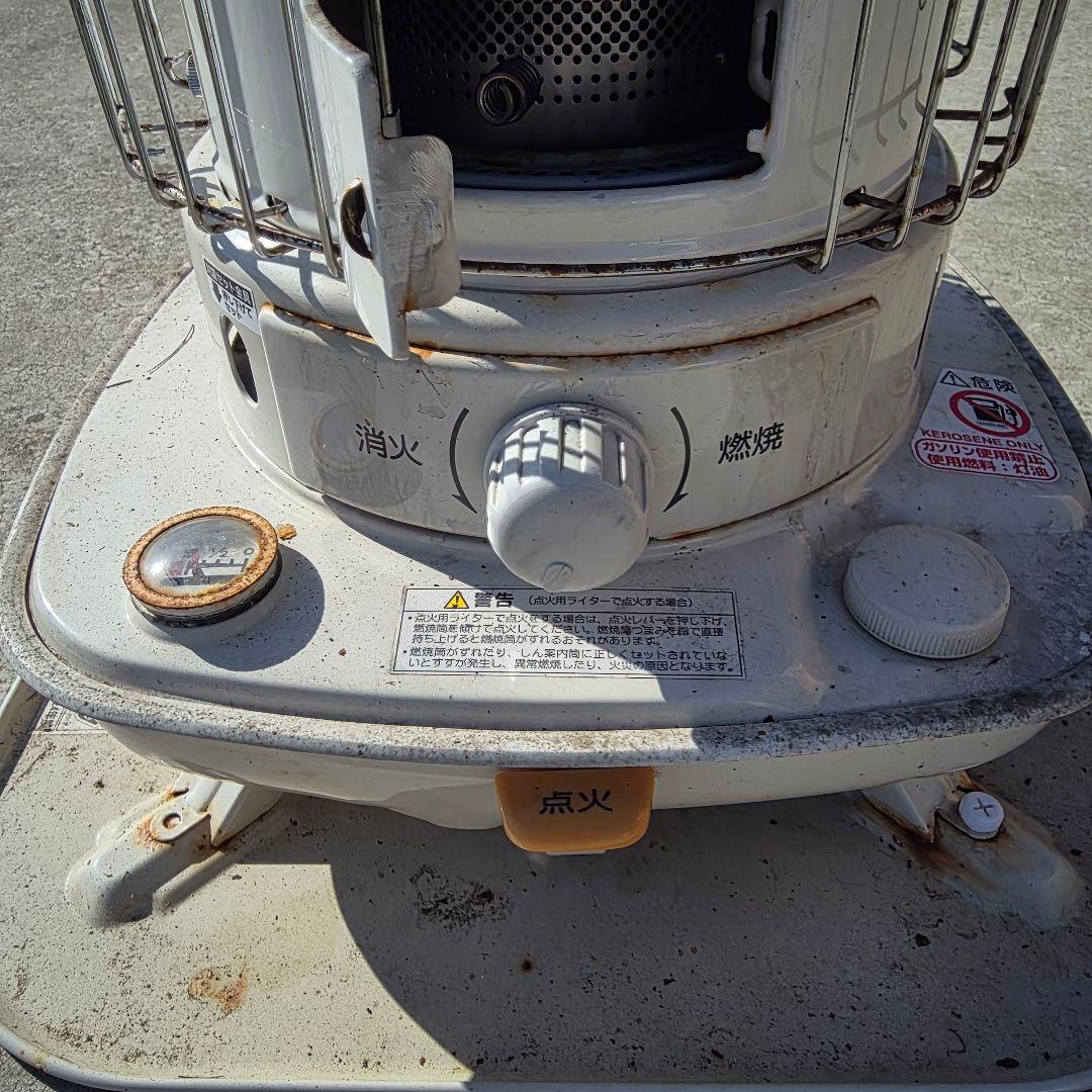 コロナ 円筒形 自然気化式機能 ホワイト石油ストーブ SLシリーズ