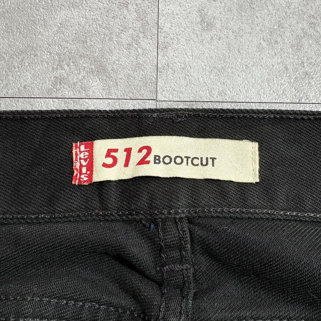 【W32 L30】00s europe levi's black 512
