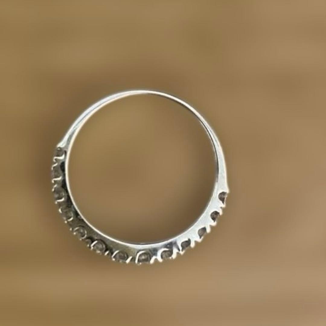 K18WG ハーフエタニティピンキーリング3号 D0.3ct ダイヤモンド:極み