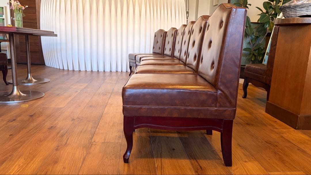 【yqy】アンティーク調レザーチェア 6脚セット引き取り希望