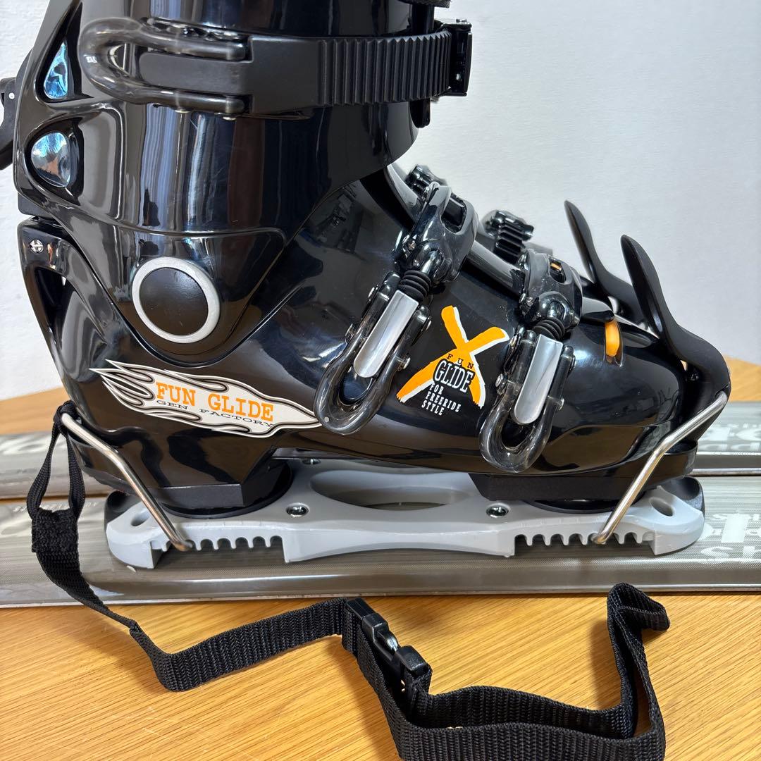 メンズ　ショートスキー　ファンスキーセット　gen 26-26.5cmブーツ付