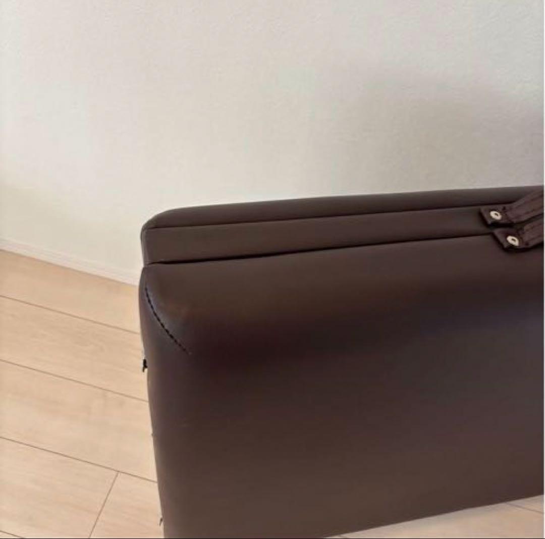 折りたたみ マッサージベッド 木製ダークブラウン スツール ブラウン丸椅子付き