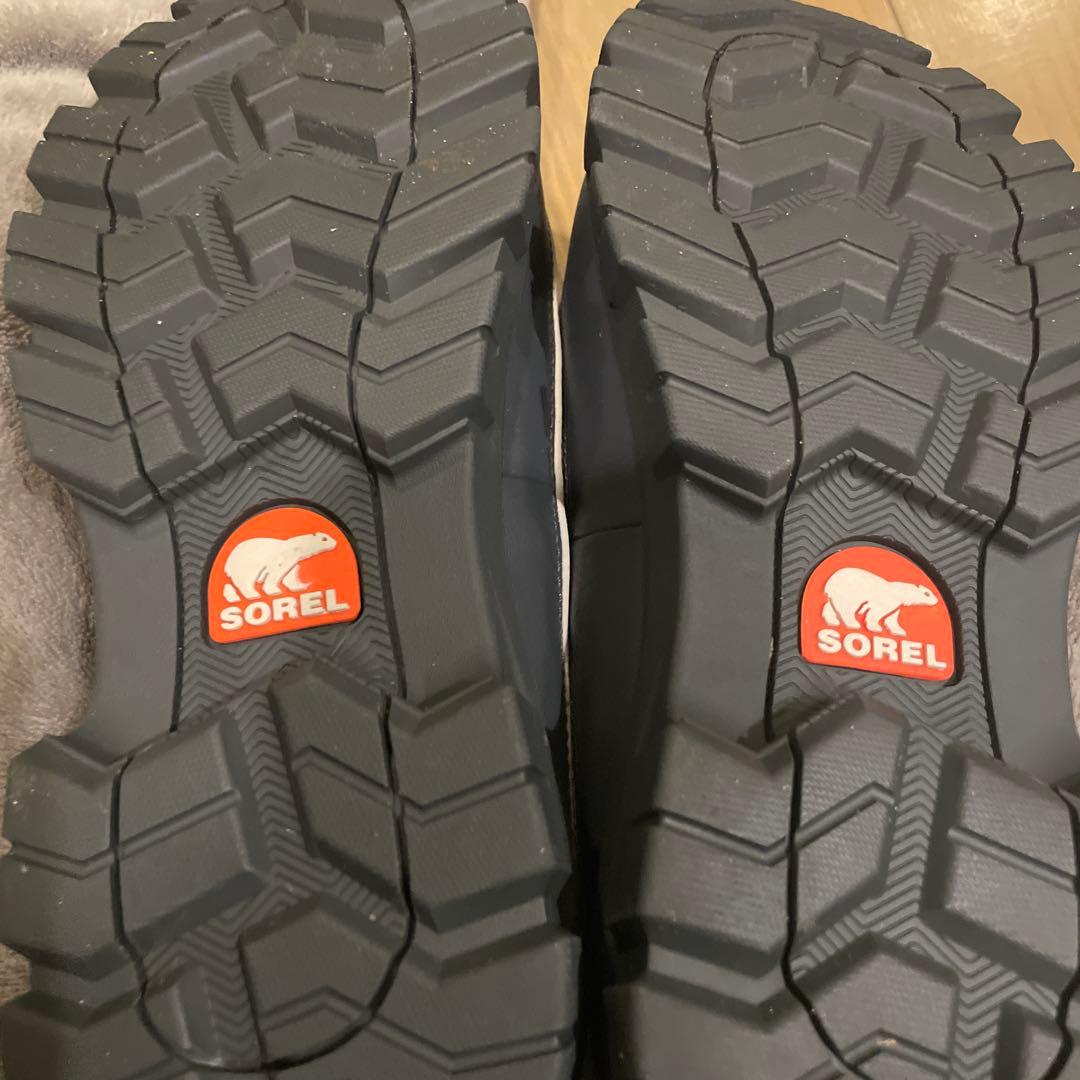 SOREL グレー レースアップブーツ