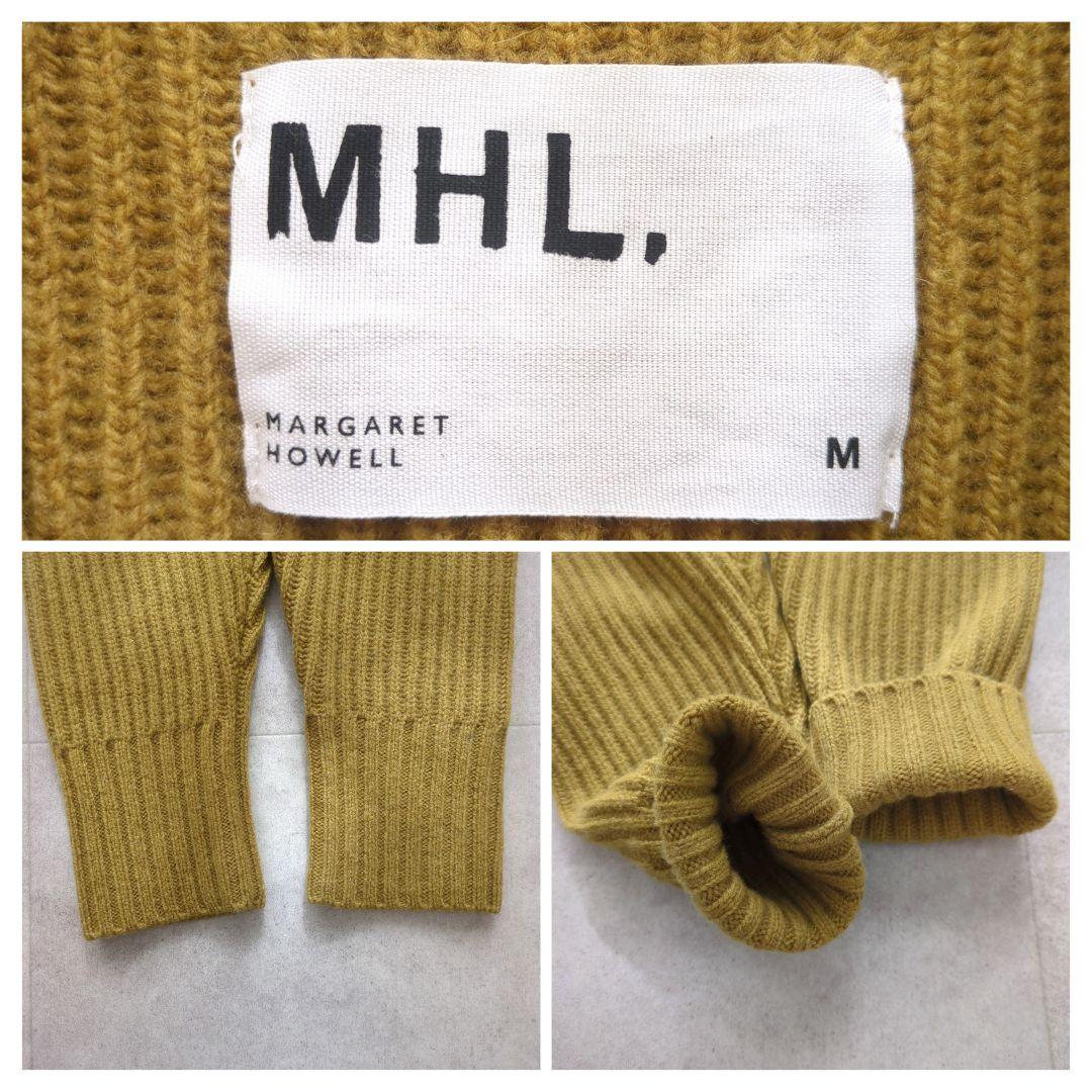 美品✨ マーガレットハウエル ニット ウール セーター リブ編み マスタード M