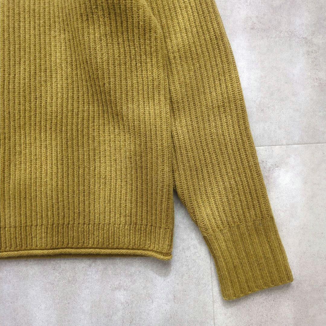 美品✨ マーガレットハウエル ニット ウール セーター リブ編み マスタード M