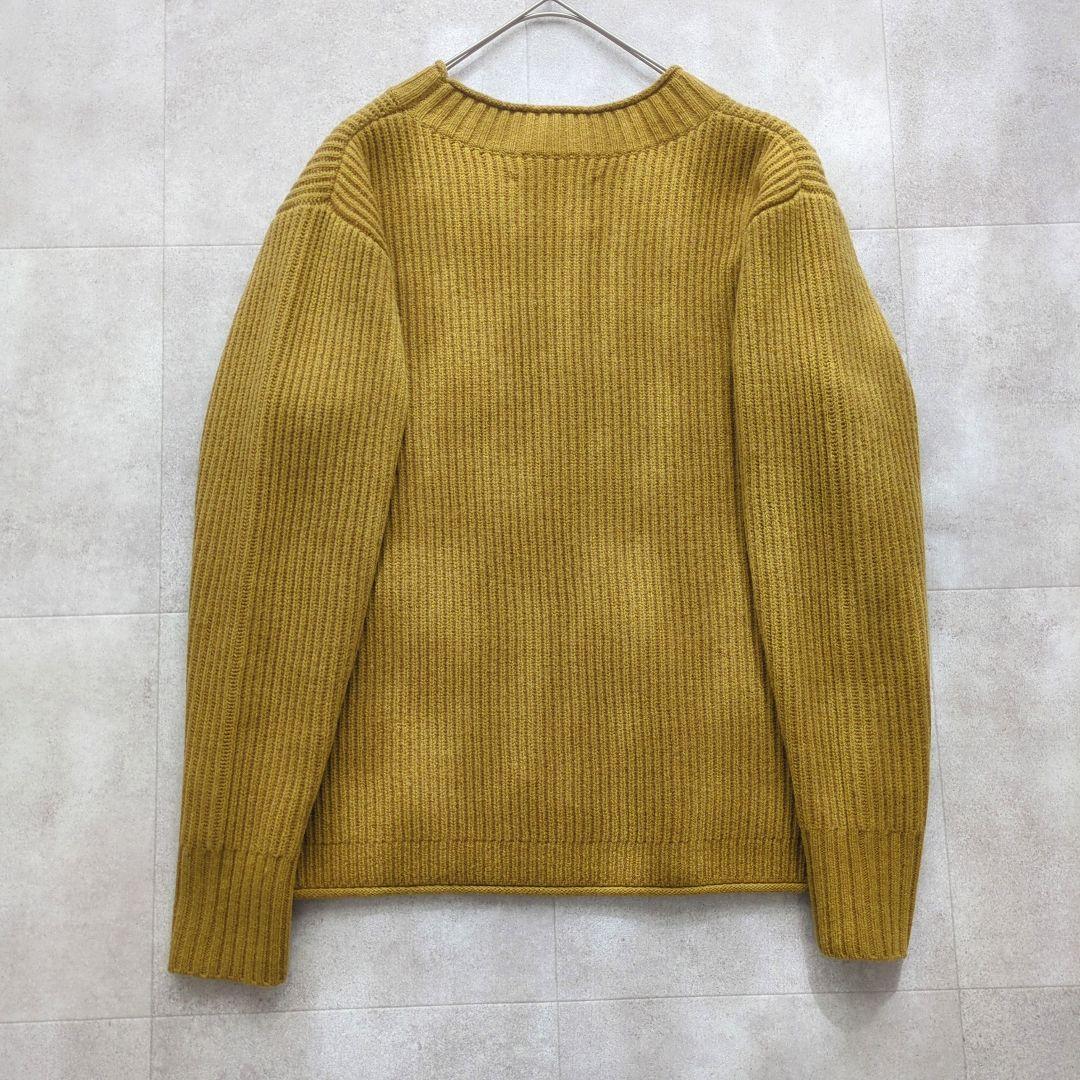 美品✨ マーガレットハウエル ニット ウール セーター リブ編み マスタード M