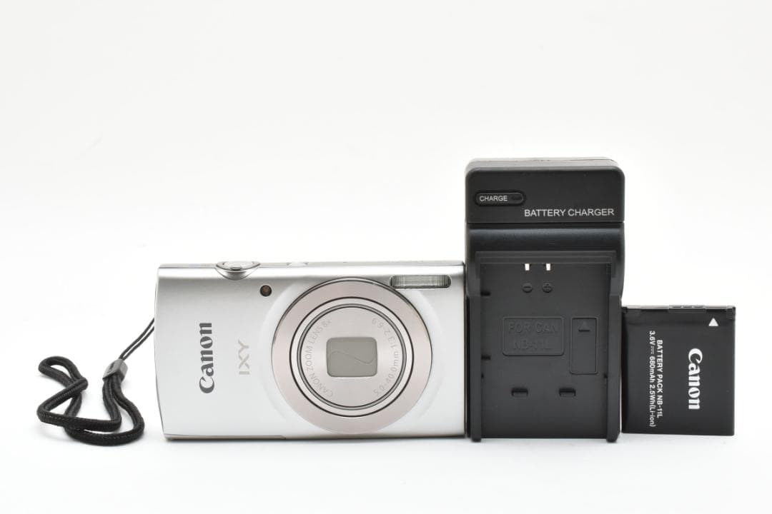 超美品 キヤノン IXY180 コンパクトデジタルカメラ シルバー Canon