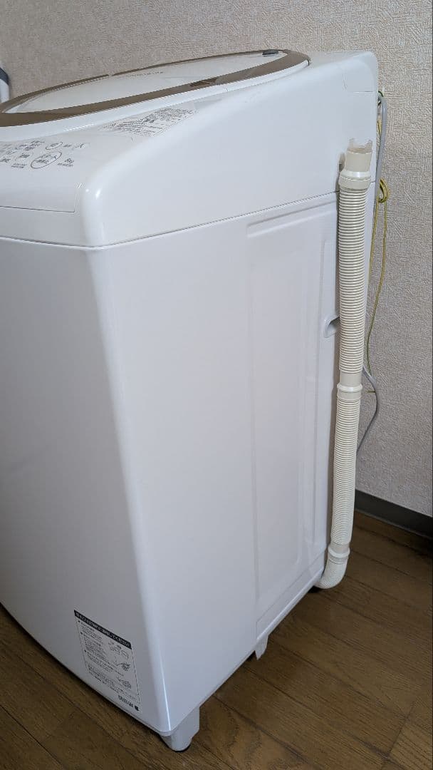 【中古】2019年製　東芝 ZABOON 縦型洗濯乾燥機　AW-8V8