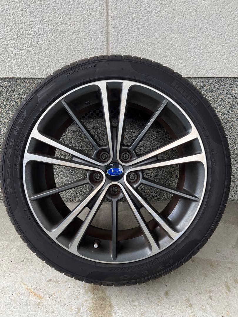 【引取歓迎】BRZ ZC6 純正17インチ ピレリP7EVO 215/45R17