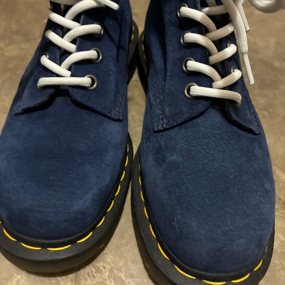 ドクターマーチン　ネイビー スエード ハイカットブーツ　uk5 紐付き