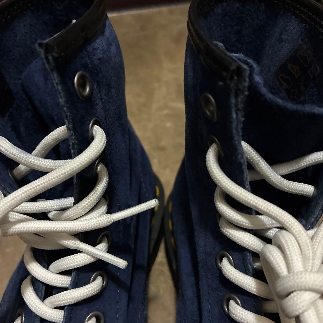 ドクターマーチン　ネイビー スエード ハイカットブーツ　uk5 紐付き