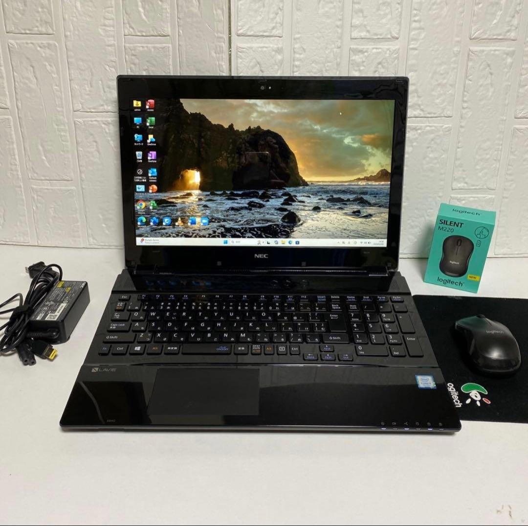 Windows11オフィス付き　 Webカメラ高速起動SSD美品NECノートPC