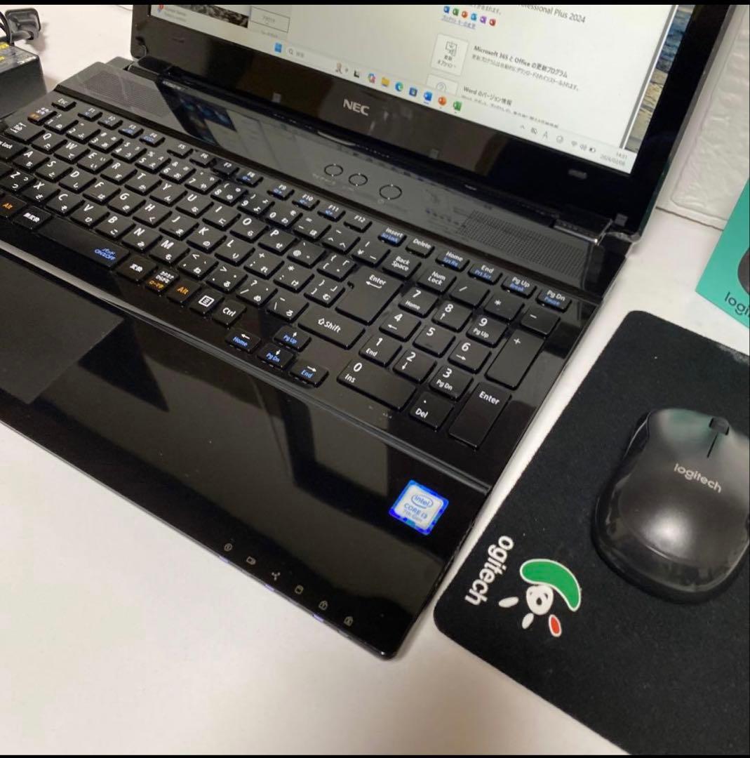 Windows11オフィス付き　 Webカメラ高速起動SSD美品NECノートPC
