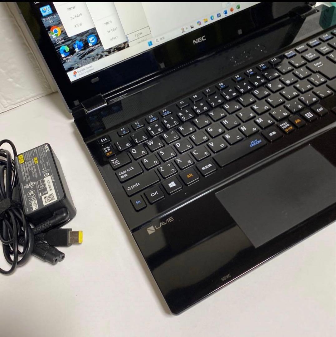 Windows11オフィス付き　 Webカメラ高速起動SSD美品NECノートPC