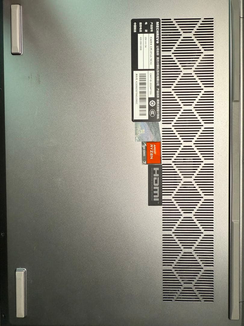 MECHREVO ノートPC シルバー 32G 1T Ryzen 7000